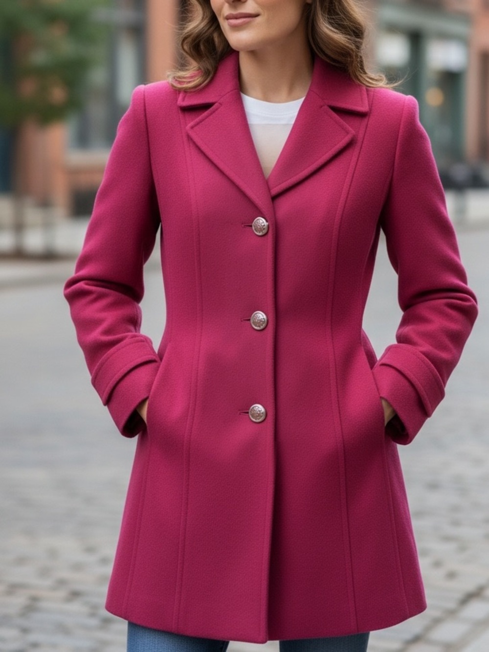 Etro tailored car coat wool cashmere blend with silk lining women’s US 6 IT 42